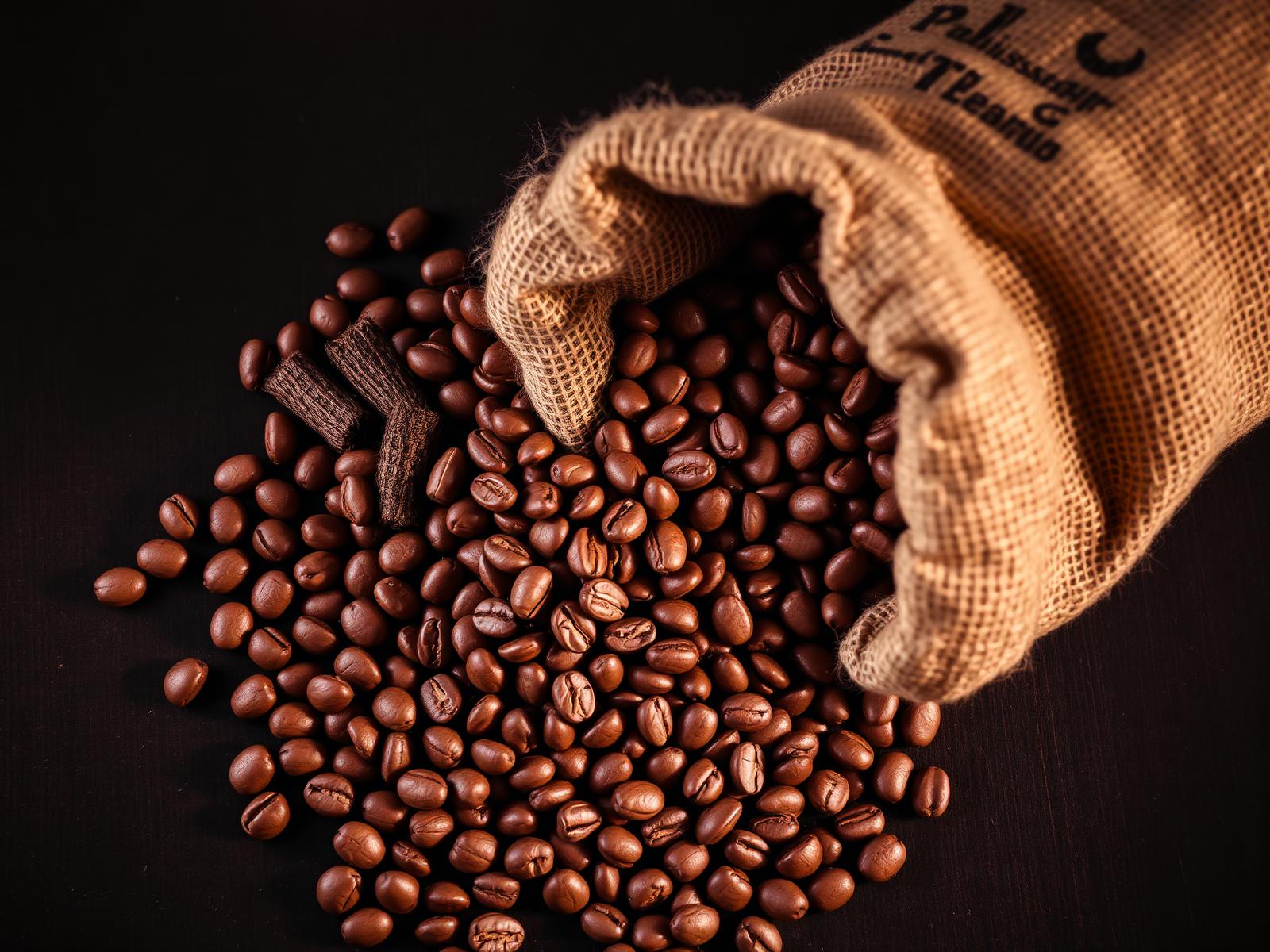 Vers gebrande koffiebonen